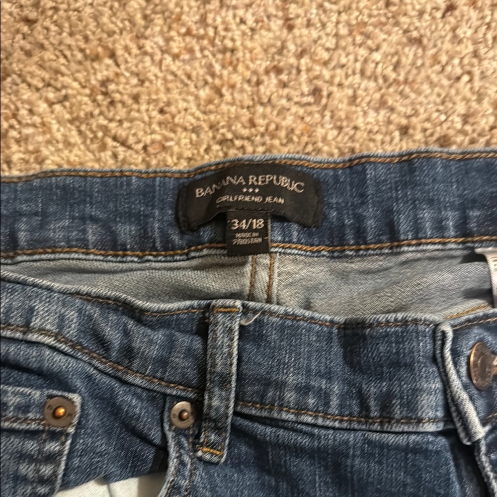Banana Republic Blue Straight Leg Jeans Classic Denim